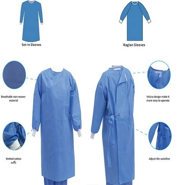SMS /Non-woven Sterile Disposable Surgical Gown suppliers